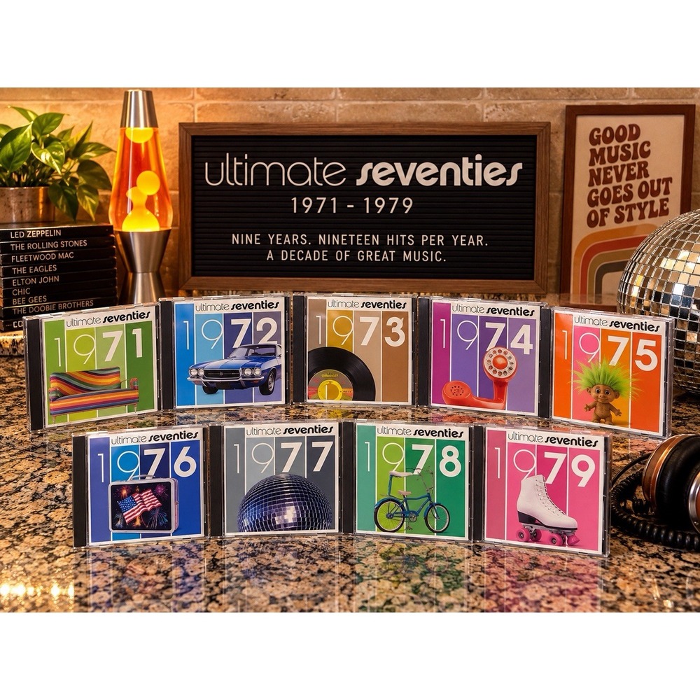 Time Life Ultimate Seventies 1971-1979 9 CD Set 70s Hits 1971 Sealed
